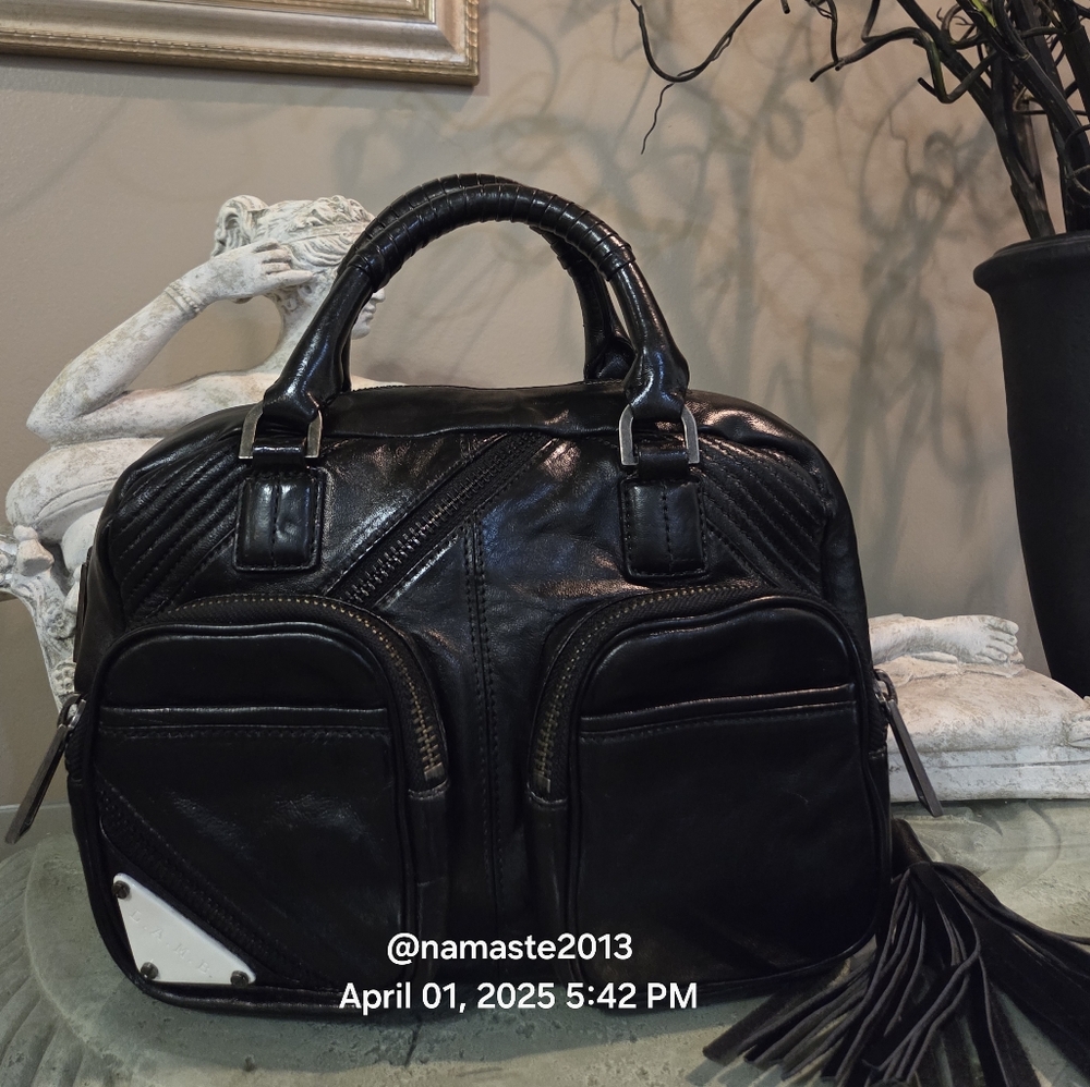 L.A.M.B. Gwen Stefani Leather Satchel Designer Luxury Celebrity #118